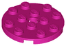 Plate, Round 4 x 4 with Hole