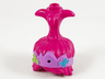 Minifigure, Hair Trolls with High Ponytail and Medium Lavender Headband with Lime and Medium Azure Flowers Pattern