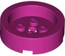 Brick, Round 4 x 4 with Recessed Center and Hole