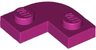 Plate, Round Corner 2 x 2 with 1 x 1 Cutout