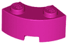 Brick, Round Corner 2 x 2 Macaroni with Stud Notch and Reinforced Underside