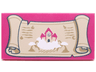 Tile 2 x 4 with Tan Scroll with House Pattern