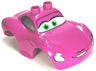 Duplo Car Body 2 Top Studs Sports Coupe Wide with Cars Holley Shiftwell Pattern
