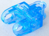 Technic, Axle Connector 2 x 3 with Ball Joint Socket - Open Sides, Angled Forks with Closed Axle Holes