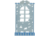 Belville Wall, Ivy Wall with Window 1 x 8 x 12