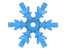 Rock 4 x 4 Crystal, Ice Snowflake