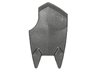 Minifigure, Shield Broad Spiked Bottom and Cutout Corner (Uruk-hai Shield)