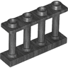 Fence 1 x 4 x 2 Spindled with 4 Studs