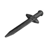 Minifigure, Weapon Sword, Greatsword Pointed with Thick Crossguard