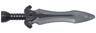 Minifigure, Weapon Sword with Stud with Molded Flat Silver Blade Pattern