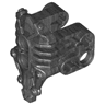 Bionicle Armor Uniter with 2 Pin Holes on Front, Axle and Pin Holes on Sides
