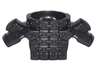 Minifigure Armor Breastplate with Round Collar, Chain Mail, Shoulder Pads with Snake Heads and 1 Stud on Back