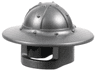 Minifigure, Headgear Helmet Castle Kettle Hat with Chin Guard and Broad Brim