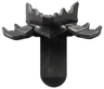Minifigure Armor Shoulder Pads Spiked with Dragon Lower Jaw and 2 Studs on Long Back