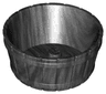 Container, Barrel Half Large with Axle Hole