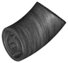 Brick, Round 2 x 2 D. 45 degrees Elbow (25.5mm Standing Height)