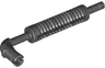 Vehicle, Exhaust Pipe with Technic Pin, Flat End with Squared Pin Hole