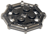 Plate, Modified 2 x 2 with Bar Frame Octagonal, Reinforced, Completely Round Studs