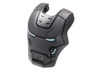 Minifigure, Visor Top Hinge Large with Dark Bluish Gray Face Shield, Bright Light Blue Eyes and Trim on Cheeks Pattern (Iron Man Mark 25)