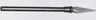 Minifigure, Weapon Pike / Spear Elaborate with Molded Flexible Rubber Pearl Light Gray Tip Pattern