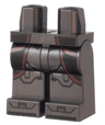 Hips and Legs with SW Clone Trooper Armor with Black Panels and Dark Red Lines Pattern