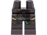 Hips and Legs with Black Shirt Tail and Long Coattails with Gold and Green Trim Pattern