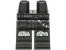 Hips and Legs with Pockets, Dark Silver Belt and Strap, Silver Knee Pads, Black Shoe Tips Pattern