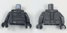Torso Jacket with Silver Clasps, Black Panel Lines, and Light Gray Splotches Pattern / Pearl Dark Gray Arms / Black Hands