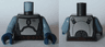 Torso SW Mandalorian Armor Plates Silver Elaborate, Reddish Brown Belt with Pouches Pattern (Jango Fett) / Sand Blue Arms / Dark Blue Hands