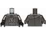 Torso SW Striped, Silver and Dark Brown Layered Robe Pattern / Pearl Dark Gray Arms / Black Hands
