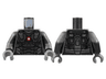Torso Armor, Silver Trim, Red and White Circle Arc Reactor Pattern / Pearl Dark Gray Arms / Dark Bluish Gray Hands