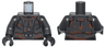 Torso SW Armor Plates with Dark Orange Dirt, Red and Silver Buttons Pattern / Pearl Dark Gray Arms / Black Hands