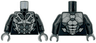 Torso Armor, Dark Bluish Gray and Light Bluish Gray Panels, Silver Highlights and Black Outlines Pattern / Pearl Dark Gray Arms / Dark Bluish Gray Hands
