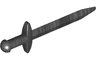 Minifigure, Weapon Sword, Greatsword Pointed with Thin Crossguard