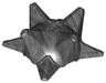 Hero Factory Weapon, Spiked Ball Half with Axle Hole
