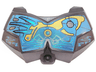 Large Figure Chest Armor Small with Dark Azure and Yellow Pattern (Gali)