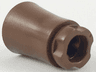 Plant, Tree Palm Trunk - Short Connector, Axle Hole with 4 Inside Prongs