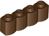Brick, Modified 1 x 4 with Log Profile