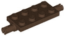 Plate, Modified 2 x 4 with Pins and Thin Angled Supports