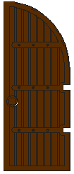 Door 1 x 4 x 8 Curved Top