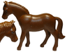Horse, Belville with Black Rimmed Eyes with Brown Irises, Black Pupils Small Pattern