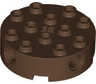 Brick, Round 4 x 4 with 4 Side Pin Holes and Center Axle Hole