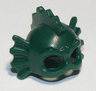 Minifigure, Headgear Head Cover, Swamp Creature with Eye Holes, Fins and Spikes