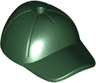 Minifigure, Headgear Cap - Short Curved Bill with Seams and Hole on Top