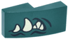 Slope, Curved 2 x 1 x 2/3 with Black Mouth Creases and Tan Fangs Pattern Model Left Side (The Legend of Zelda Ganondorf Teeth)