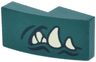 Slope, Curved 2 x 1 x 2/3 with Black Mouth Creases and Tan Fangs Pattern Model Right Side (The Legend of Zelda Ganondorf Teeth)