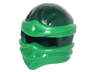 Minifigure, Headgear Ninjago Wrap Type 2 with Molded Green Wraps and Knot Pattern