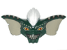 Minifigure, Head, Modified Alien Gremlin with Tan Ears, Spots and Teeth, White Mohawk, and Red Eyes Pattern