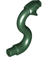 Snake Head with Open Mouth, Fangs and Curved Neck with Bar