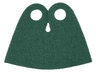 Minifigure Cape Cloth with Top Holes, Very Short, Teardrop Neck Cut - Spongy Stretchable Fabric
